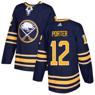 Authentic Adidas Youth Kevin Porter Buffalo Sabres Home Jersey - Navy