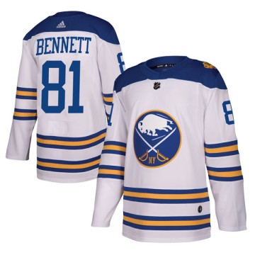 Authentic Adidas Youth Mac Bennett Buffalo Sabres 2018 Winter Classic Jersey - White