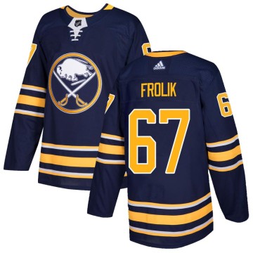 Authentic Adidas Youth Michael Frolik Buffalo Sabres Home Jersey - Navy
