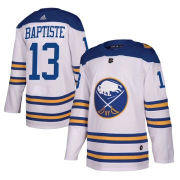Authentic Adidas Youth Nicholas Baptiste Buffalo Sabres 2018 Winter Classic Jersey - White