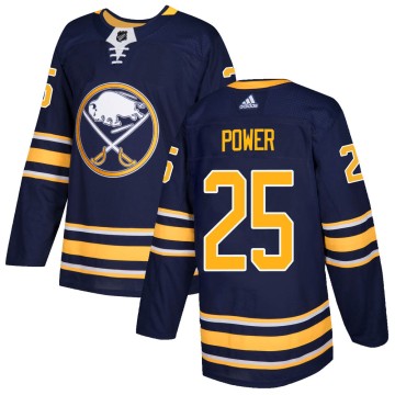 Authentic Adidas Youth Owen Power Buffalo Sabres Home Jersey - Navy