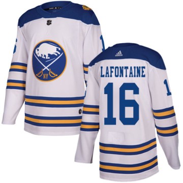 Authentic Adidas Youth Pat Lafontaine Buffalo Sabres 2018 Winter Classic Jersey - White