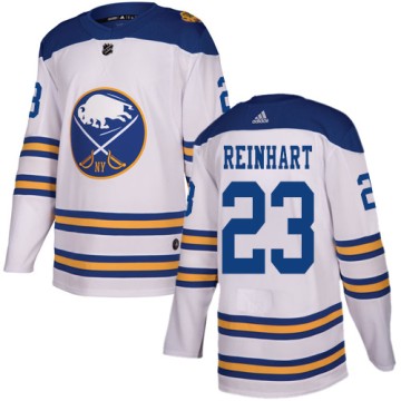 Authentic Adidas Youth Sam Reinhart Buffalo Sabres 2018 Winter Classic Jersey - White