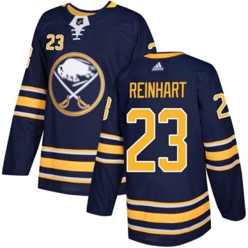 Authentic Adidas Youth Sam Reinhart Buffalo Sabres Home Jersey - Navy Blue