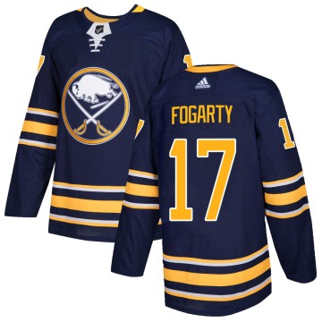 Authentic Adidas Youth Steven Fogarty Buffalo Sabres Home Jersey - Navy