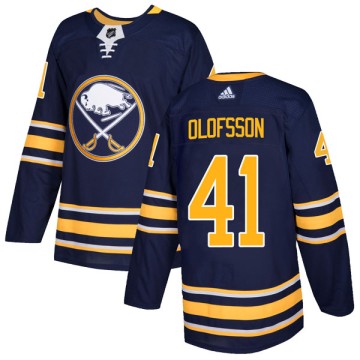 Authentic Adidas Youth Victor Olofsson Buffalo Sabres Home Jersey - Navy