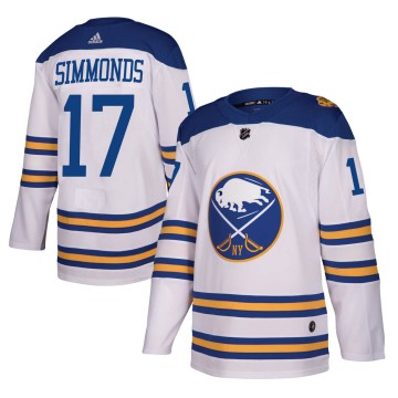 Authentic Adidas Youth Wayne Simmonds Buffalo Sabres ized 2018 Winter Classic Jersey - White