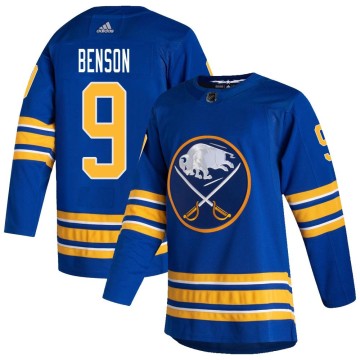 Authentic Adidas Youth Zach Benson Buffalo Sabres 2020/21 Home Jersey - Royal