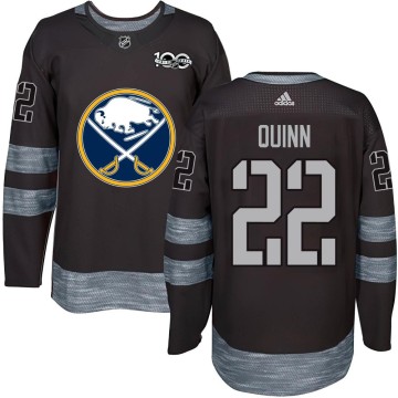 Authentic Men's Jack Quinn Buffalo Sabres 1917-2017 100th Anniversary Jersey - Black