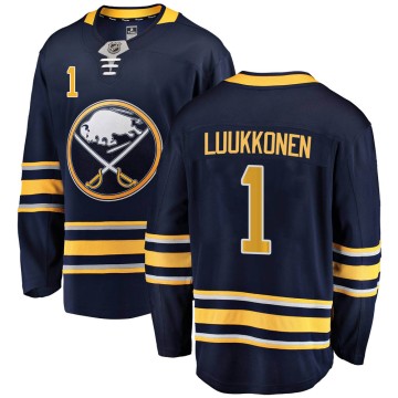 Breakaway Fanatics Branded Men's Ukko-Pekka Luukkonen Buffalo Sabres Home Jersey - Navy Blue
