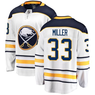 Breakaway Fanatics Branded Youth Colin Miller Buffalo Sabres Away Jersey - White