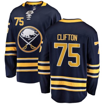 Breakaway Fanatics Branded Youth Connor Clifton Buffalo Sabres Home Jersey - Navy Blue