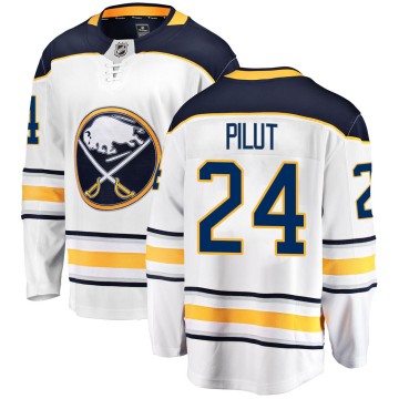 Breakaway Fanatics Branded Youth Lawrence Pilut Buffalo Sabres Away Jersey - White