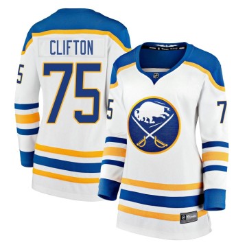 Youth Boston Bruins Connor Clifton Fanatics Branded Breakaway Away Jersey -  White