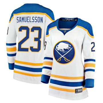 Men's Mattias Samuelsson Buffalo Sabres Fanatics Branded Away Jersey -  Breakaway White - Sabres Shop
