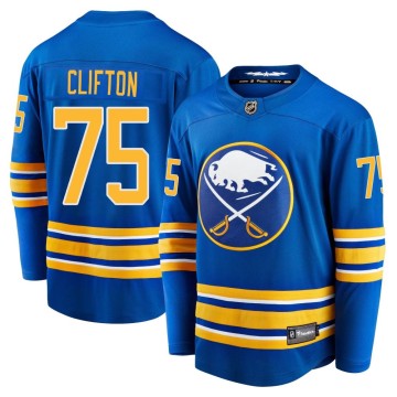 Premier Fanatics Branded Youth Connor Clifton Buffalo Sabres Breakaway Home Jersey - Royal